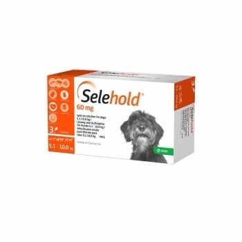 Selehold Caine 60mg, 5,1 - 10 Kg, 0,50ml 3 pipete