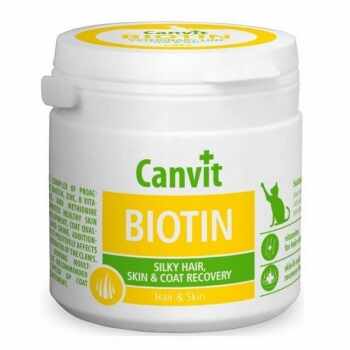 Supliment Nutritiv pentru Pisici Canvit Biotin, 100 g