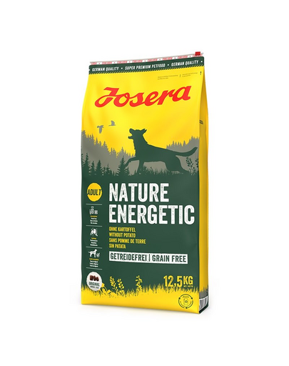 JOSERA Nature Energetic 12,5 kg hrana fara cereale pentru caini activi adulti