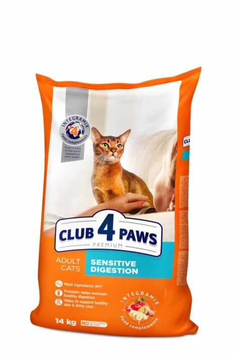 Club 4 Paws Premium Sensitive Hrana uscata pisici adulte, 14kg
