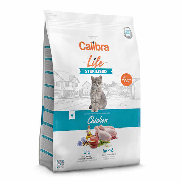 Calibra Cat Life Sterilised Chicken, 6kg