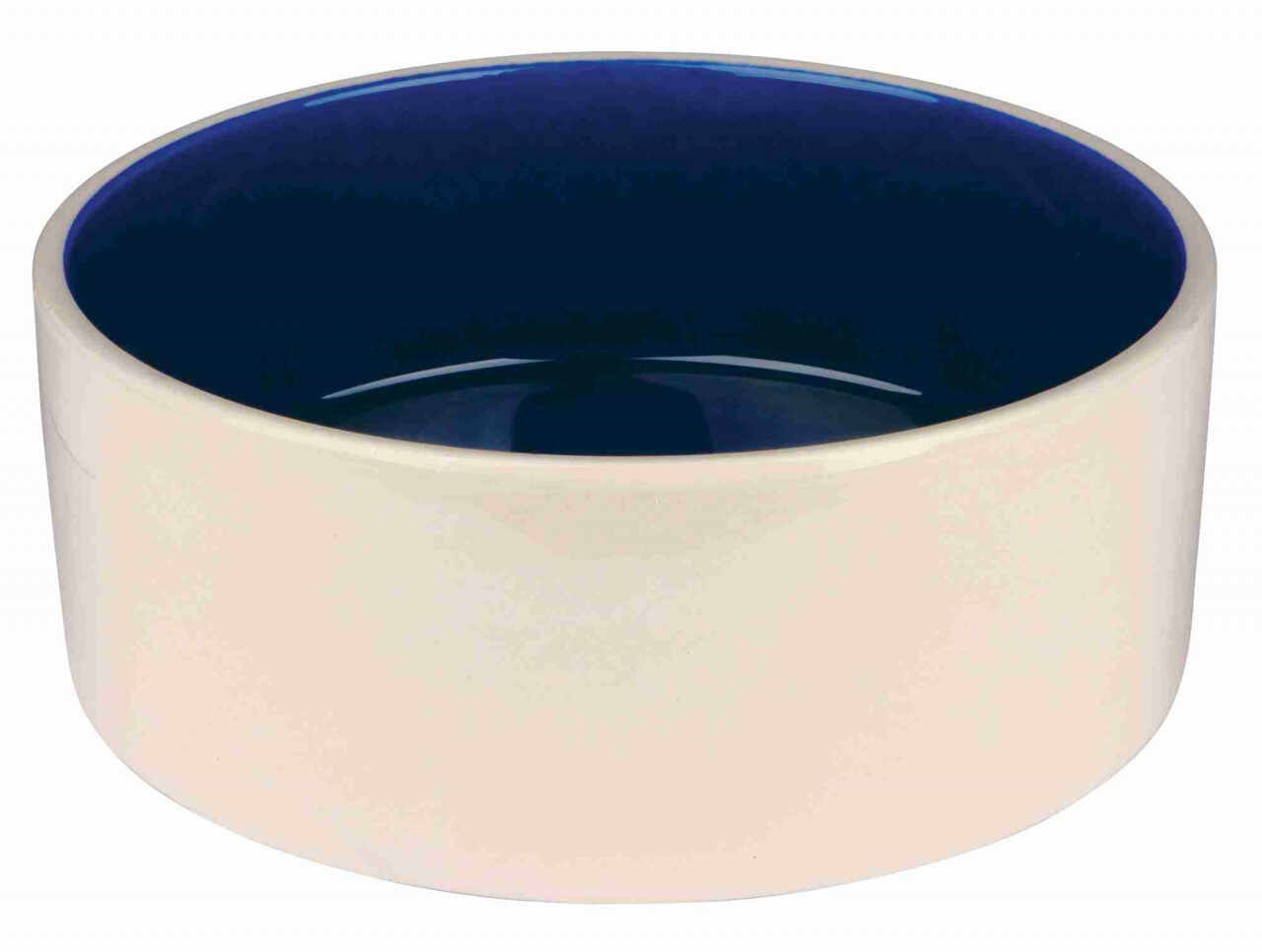 Bol Ceramic, 2.3 l/ø 22 cm, Crem/Albastru, 2452