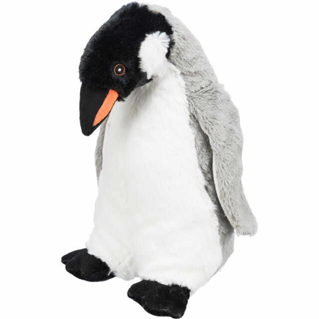 Jucărie Plush beEco Pinguin, din Material Reciclat, 28 cm, 34884