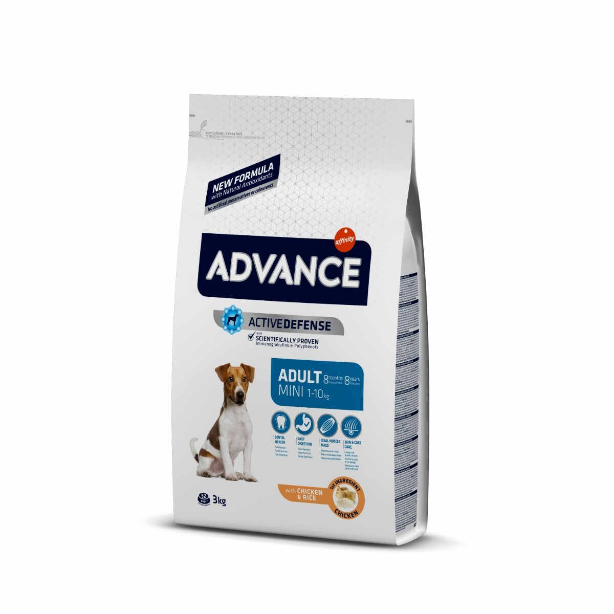 Advance Adult Mini, XS-S, Pui, hrană uscată câini, 3kg