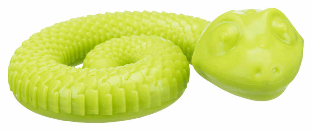 Jucărie Snack-Snake, Termoplastic, 18 cm, Verde, 34950
