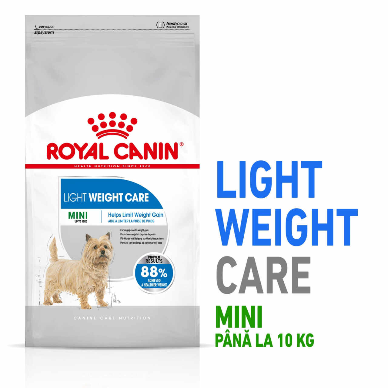 Royal Canin Mini Light Weight Care Adult hrană uscată câine, limitarea creșterii în greutate, 10kg