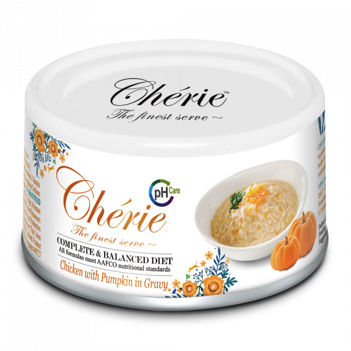 Cherie Adult Urinary Cat Pui in Sos de Dovleac 80 g